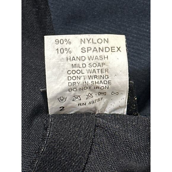 Gottex Textured Surplice V-Neck One Piece Swimsuit Black Size 18 Shaping - Picture 8 of 9